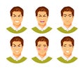 Man emotions vector 2