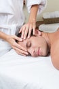 Man enjoying a massage Royalty Free Stock Photo