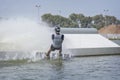 Man enjoying a Wakeboarding activity