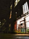 Man entrance to abandoned Market Street Power Plant. Under water shown here no longer submerged