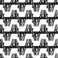 Man escalator down pattern seamless vector Royalty Free Stock Photo