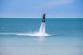 Man exibition on flyboard