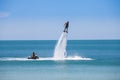 Man exibition on flyboard