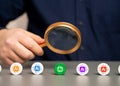 The man explores various models of artificial intelligence and neural networks that best suit his tasks.