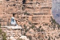 Man Exploring Beautiful Grand Canyon National Park From Viewpoint