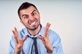 Man expressing frustration Royalty Free Stock Photo