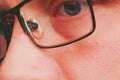 Man eye closeup. Royalty Free Stock Photo