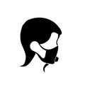 Man with face mask logo icon