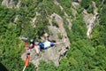 Bungee jumping from 70-metre-high bridge