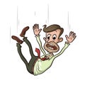 Man falling down Royalty Free Stock Photo