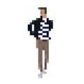 Man fashion pixel Royalty Free Stock Photo