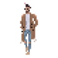 Man fashion pixel Royalty Free Stock Photo