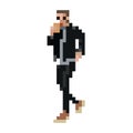 Man fashion pixel Royalty Free Stock Photo