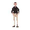 Man fashion pixel Royalty Free Stock Photo