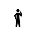 man finger, himself icon. Element of man pointing icon for mobile concept and web apps. Detailed man finger, himself icon can be u Royalty Free Stock Photo