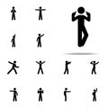 man finger, myself icon. Man Pointing Finger icons universal set for web and mobile