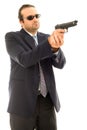 Man and Firegun Royalty Free Stock Photo