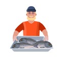 Man with fish