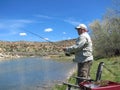 Man fishing Royalty Free Stock Photo