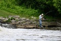 Man Fishing on Salt Creek