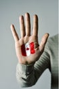 Man with the flag of Canada