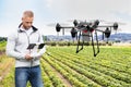 Modern Smart Farming Agriculture Technology At Farm Royalty Free Stock Photo
