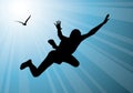 Man flying, freedom Royalty Free Stock Photo