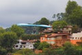 Flying with hang gliding in valle de bravo III Royalty Free Stock Photo