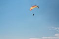 Man flying on paraglider