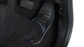 Man foot and accelerator and brake pedal inside the car Royalty Free Stock Photo