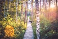 Man in forest Royalty Free Stock Photo