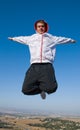 A man in freefall Royalty Free Stock Photo