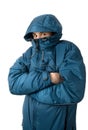 Man freezing Royalty Free Stock Photo