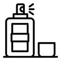 Man french perfume icon, outline style