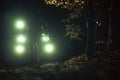 A Man in Front of His Four Wheeler During Night Hours