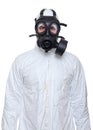 Man with gas mask Royalty Free Stock Photo