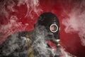 Man Gas Mask Smoke Royalty Free Stock Photo