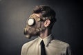 Man with a gas mask Royalty Free Stock Photo