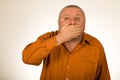 A man gesturing silence Royalty Free Stock Photo