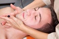 Man getting massage Royalty Free Stock Photo