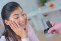 man giving engagement ring to woman Royalty Free Stock Photo