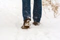 Man on snow Royalty Free Stock Photo