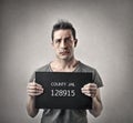 Man going to jail Royalty Free Stock Photo