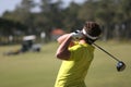 Man golf swing