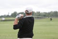 Man golf swing Royalty Free Stock Photo