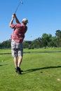 Man Golfing Royalty Free Stock Photo