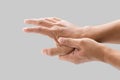 Hand pain. Royalty Free Stock Photo