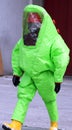 Man with green protective suit Royalty Free Stock Photo