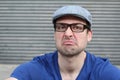 Man with a grumpy expression Royalty Free Stock Photo