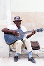 Man with guitar Havana Royalty Free Stock Photo
